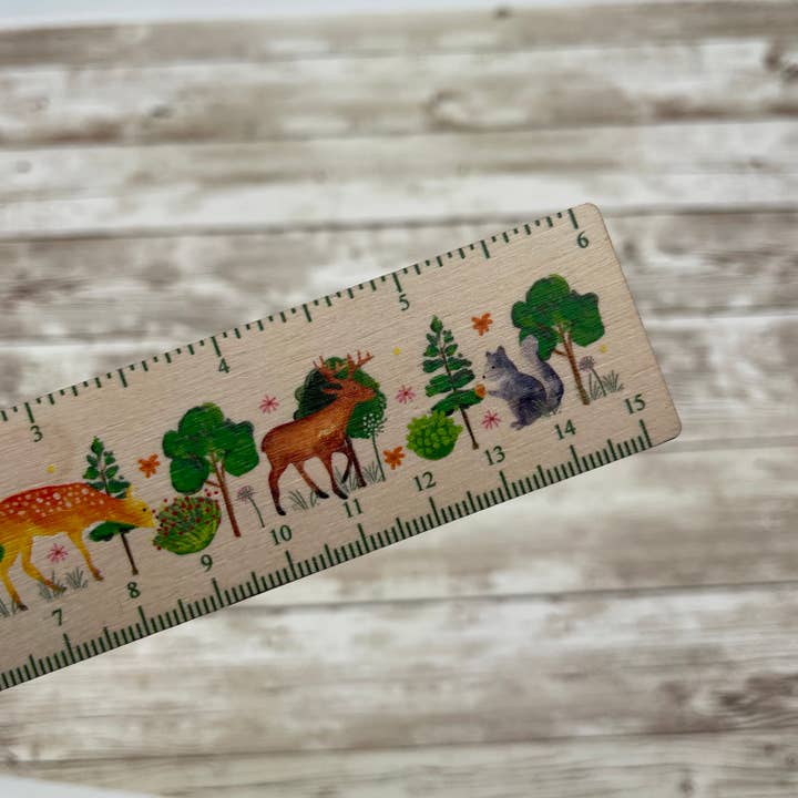 Samantha Hall Designs - Wholesale Ruler - Summer Forest Wooden Ruler5