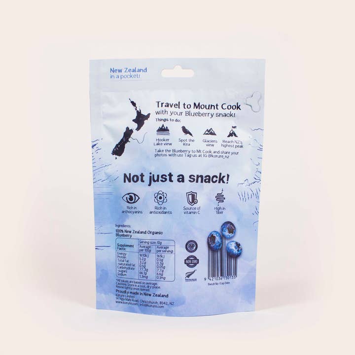 Korure - Wholesale Dried/dehydrated fruit - NZ Freeze Dried Blueberry *NEW* - Travel Snack