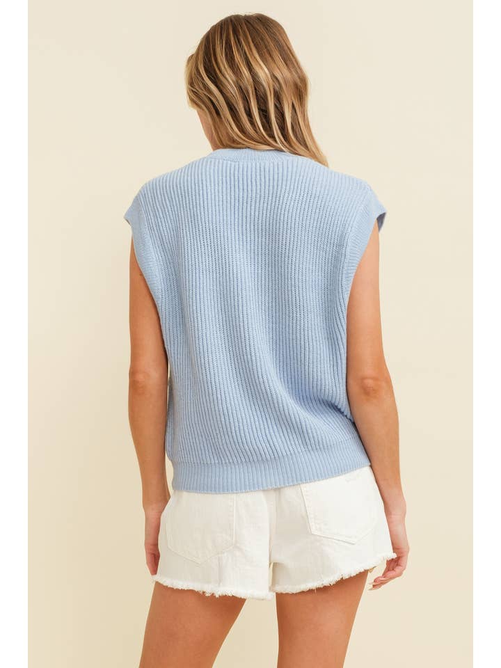 Cloud Ten - Wholesale Sweater Vest - Women's - CSW10210-1 - 'GAMEDAY" EMBROIDERED SLEEVELESS SWEATER VEST15