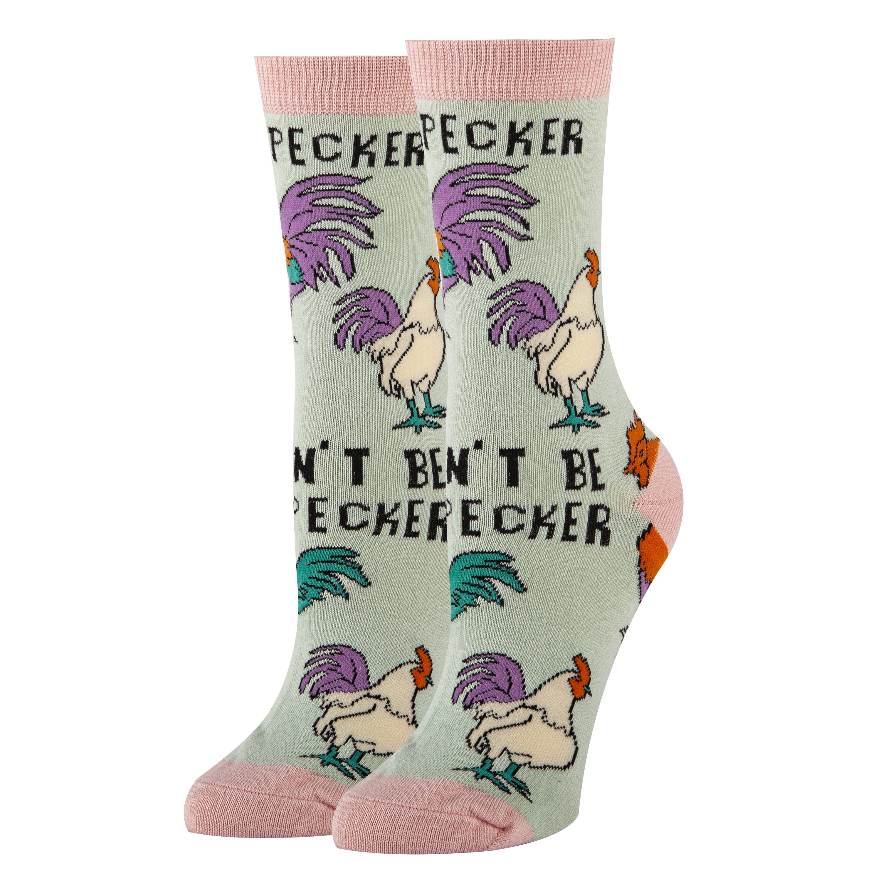 Oooh Yeah/Sock It Up/Oooh Geez Slippers - Wholesale Socks - Men's - Pecker | Men's Cotton Crew Funny Socks1