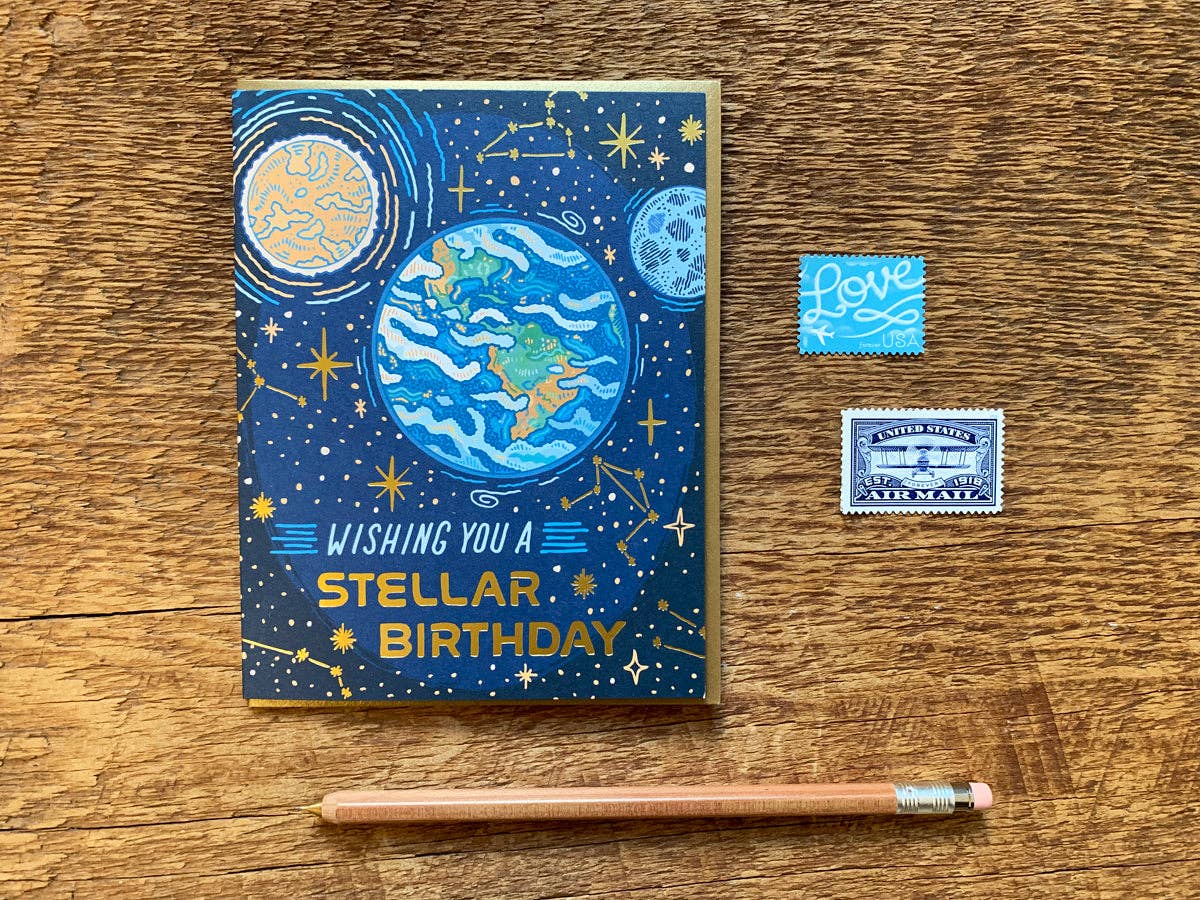 Noteworthy Paper & Press - Wholesale Birthday Card - Stellar Birthday Card1