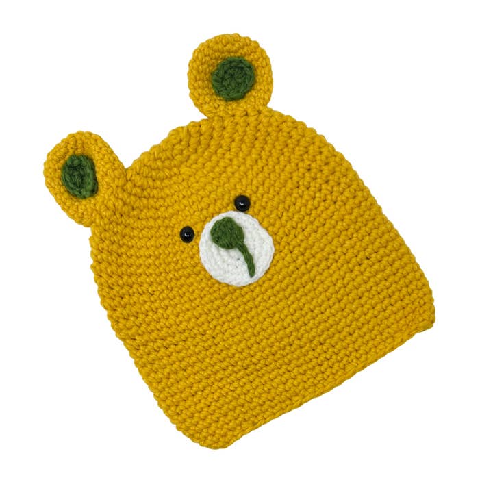 Honey Bear Crochet Hat – Cozy & Playful for All Ages for wholesale by Rainbow Unicorn Birthday Surprise