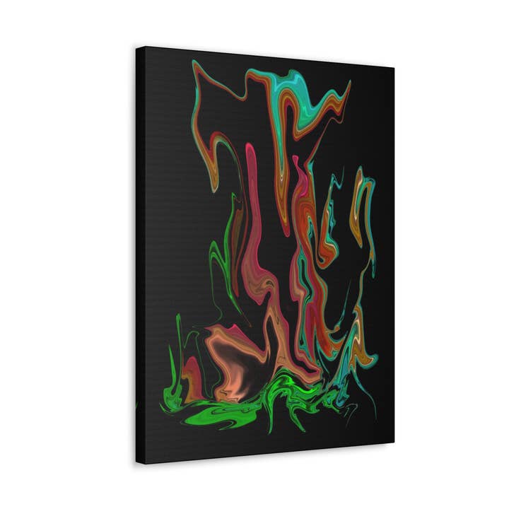Hookah Dreams Collectible Abstract Digital Art On Canvas for wholesale by Michelle Hoffmann