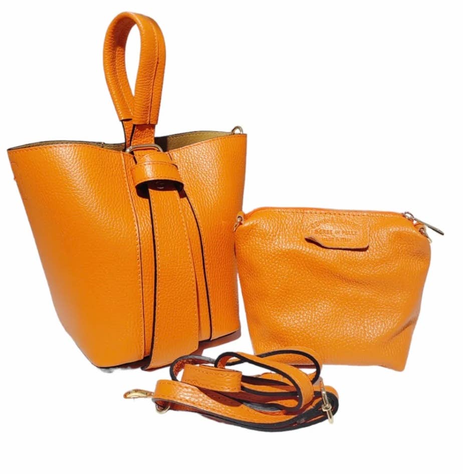 JIJOU CAPRI - Wholesale Top Handle Bag - Women's - STBIBI Leather Bucket Bag & Pouch JIJOU CAPRI8