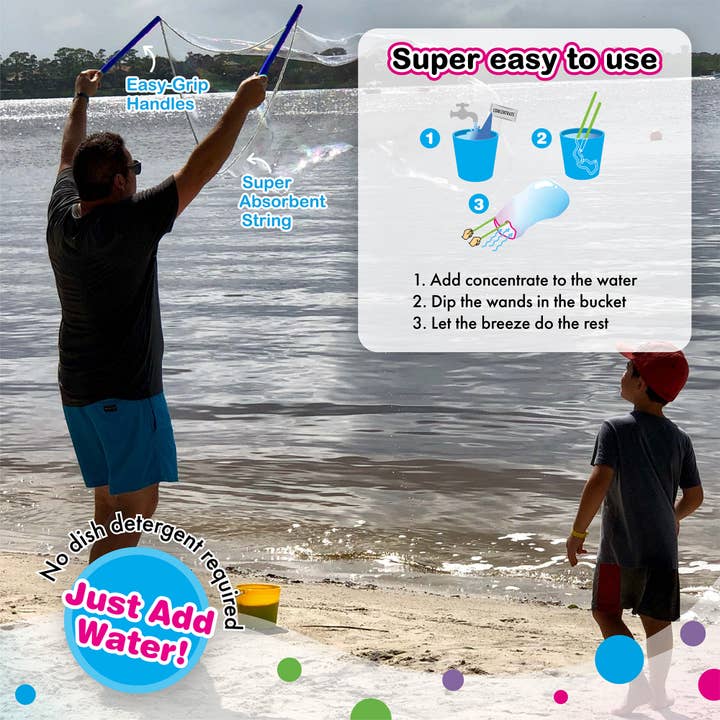 South Beach Bubbles - Wholesale Bubble Wand - Kids - WOWmazing Giant Bubble Kit - Space Edition5