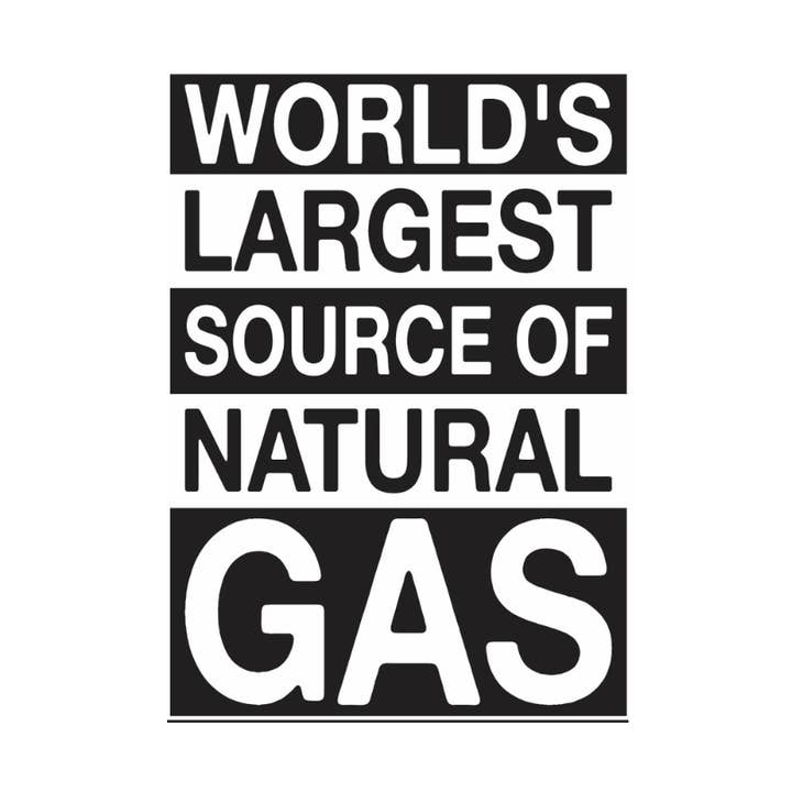 World's Largest Source of Natural Gas Fridge Magnet for wholesale by Kalan