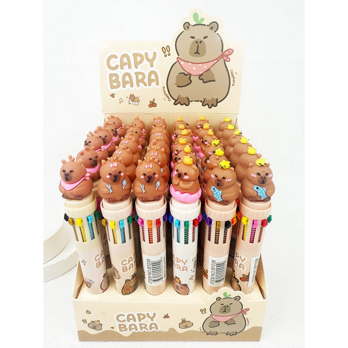 CapyBara Multi Color Pen Set for wholesale on Faire6