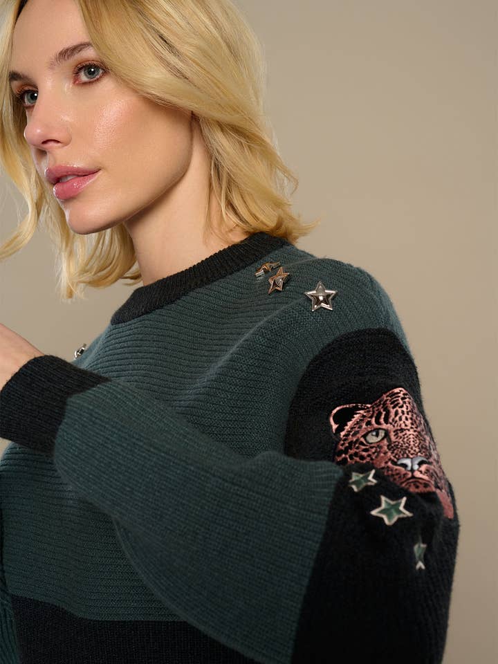 Green MICHO SWEATER for wholesale on Faire2