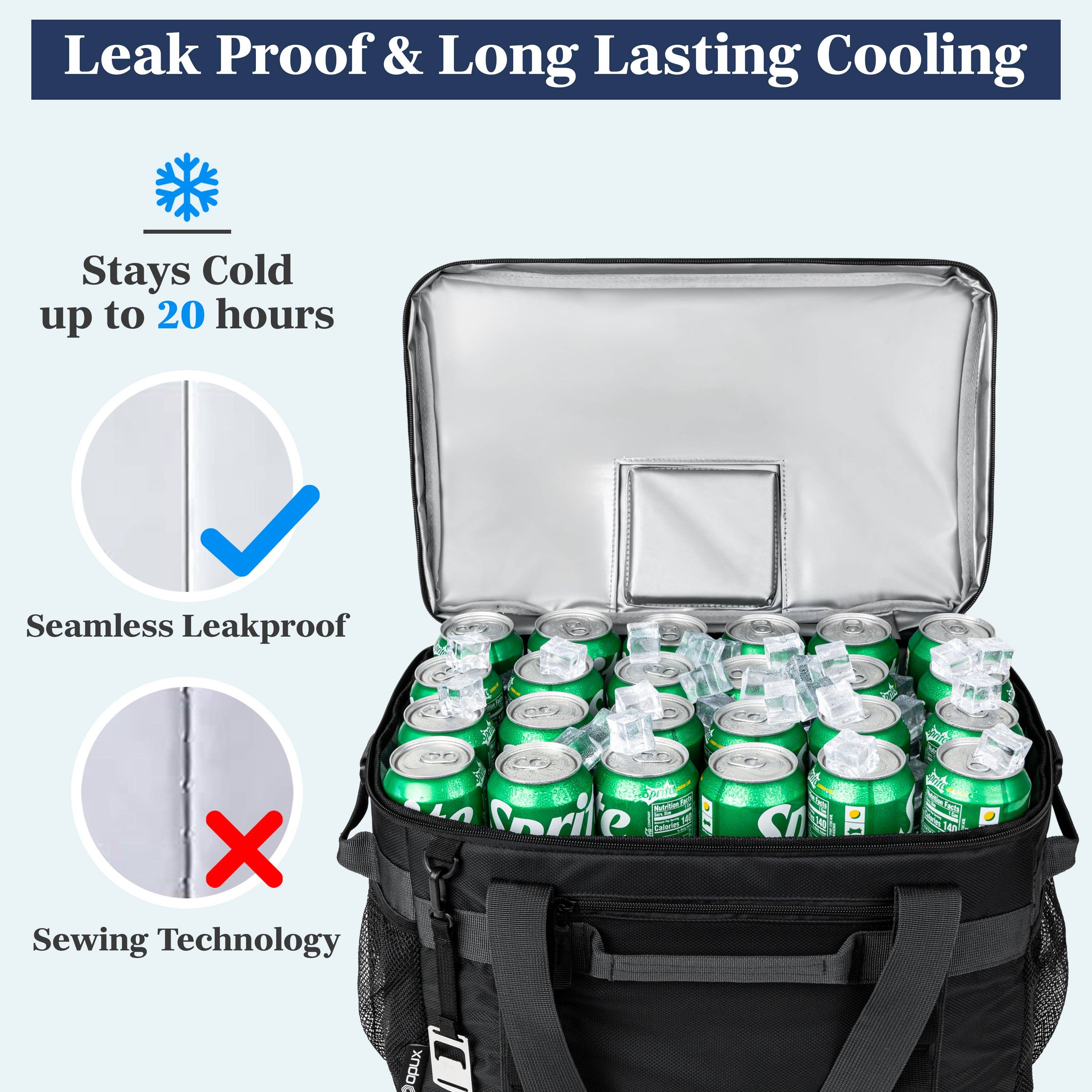 OPUX - Wholesale Cooler/cooler bag - Large Leakproof Cooler Bag - 48/60 Cans6
