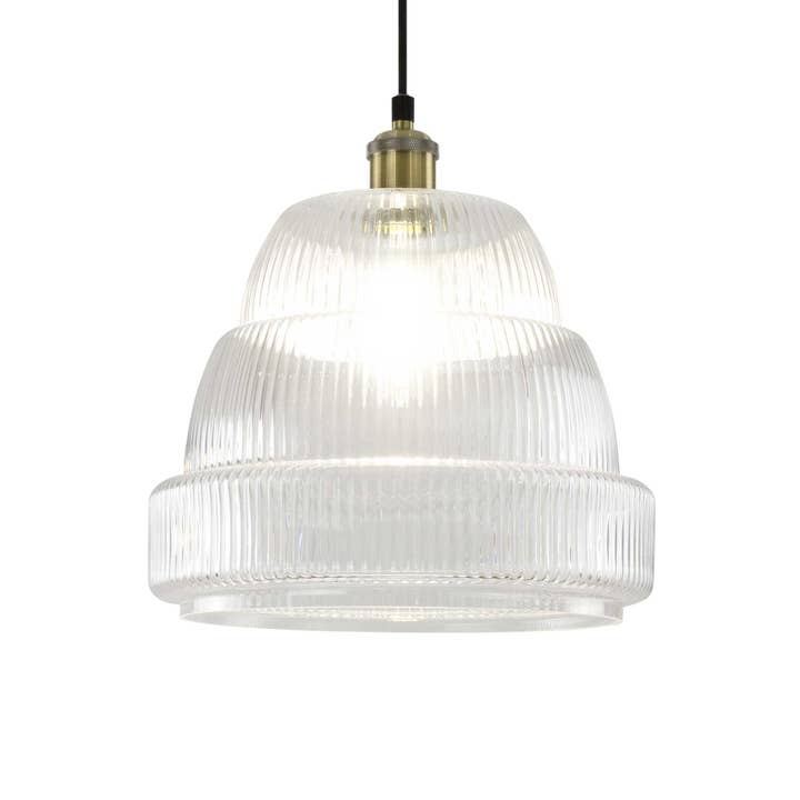 C-Création - Wholesale Kroonluchter/hangend licht - Gekleurd geribbeld glazen hanglamp Chani5