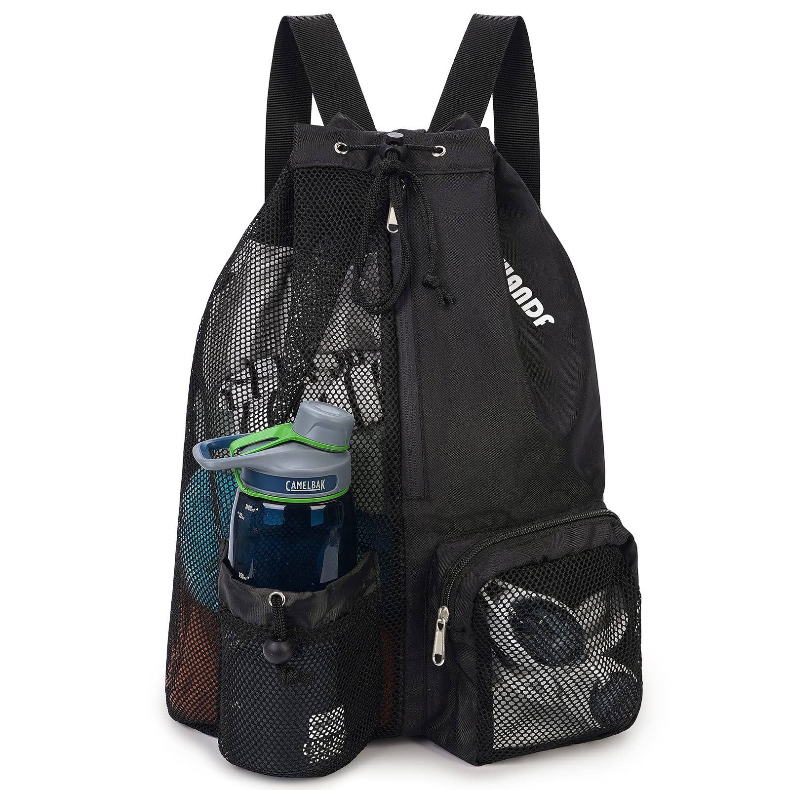 wandf - Wholesale Beach Bag - WANDF Mesh Drawstring Backpack with Wet Pocket Beach Bag42