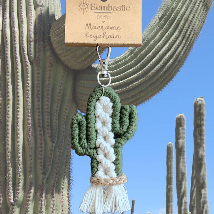 Calypso Chile - Wholesale Keychain - Women's - Llavero de Macramé Saguaro5