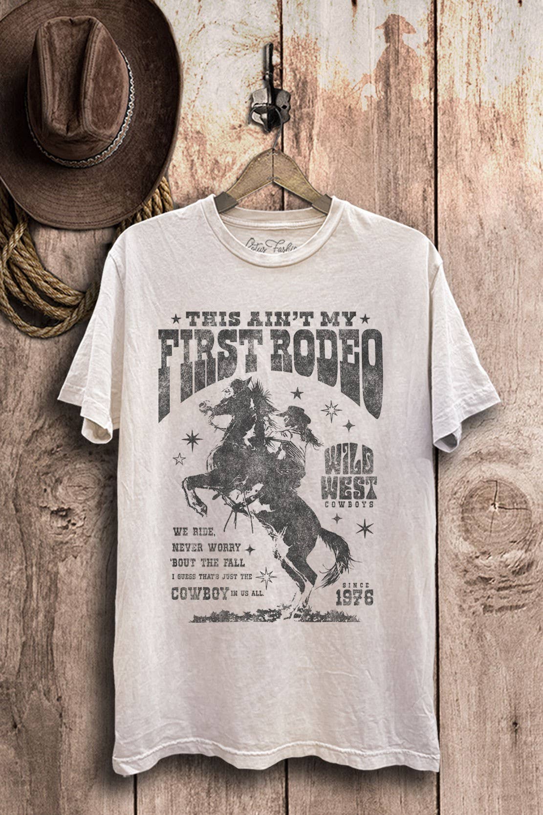 Lotus Fashion Collection - Wholesale Screen Printed T-Shirt - Women's - This Aint My First Rodeo Graphic Top5