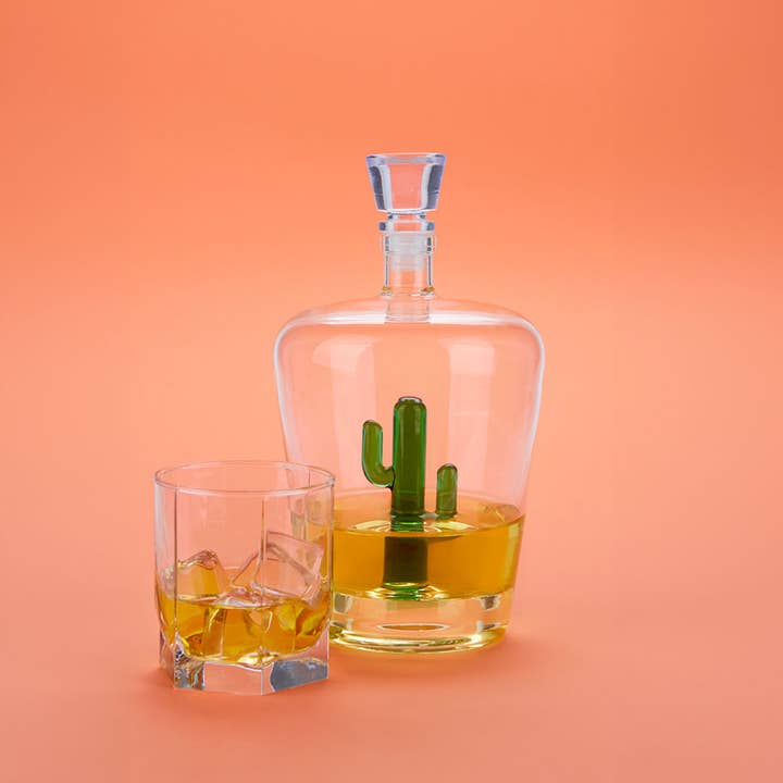 Balvi - Vendita all'ingrosso Dispenser per liquori - Bottiglia per liquore,Cactus,1L,verde,vetro1