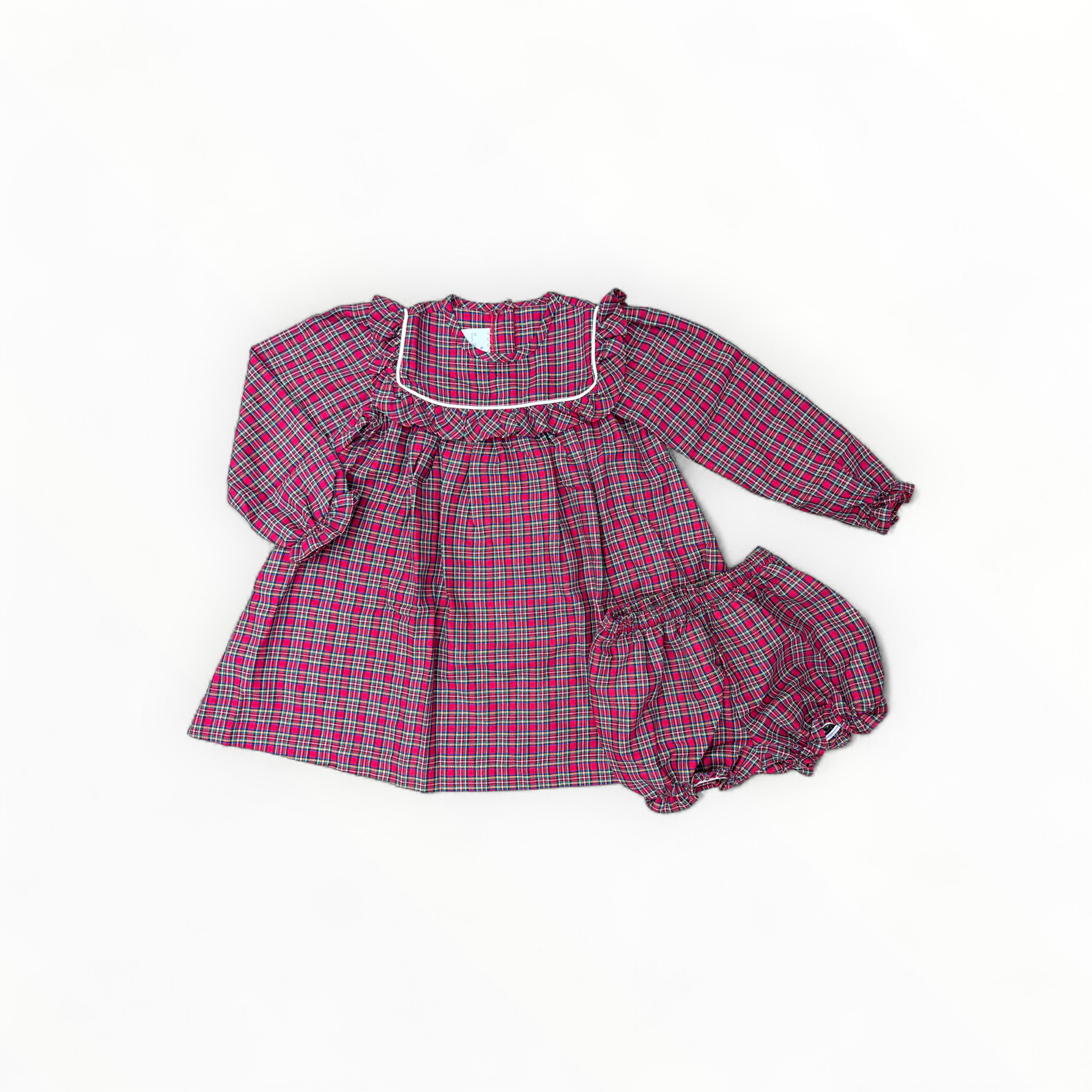 Sun House Children's - Wholesale Dress - Kids - Britta Dress in Holiday Plaid3