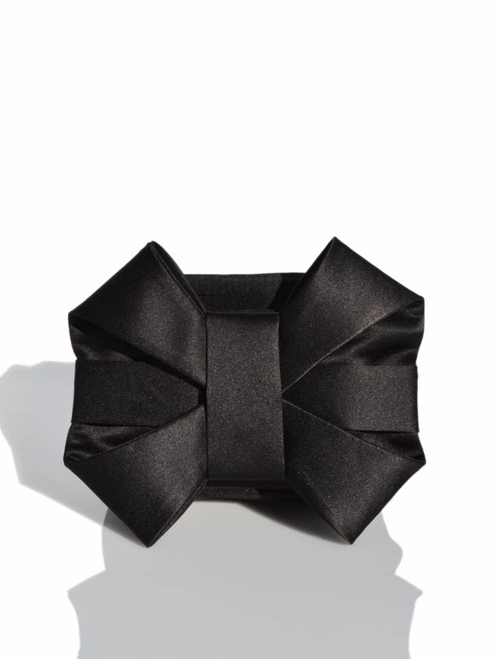 Sort Satin Sløjfe Pulsera for engroshandel hos Celina Martín