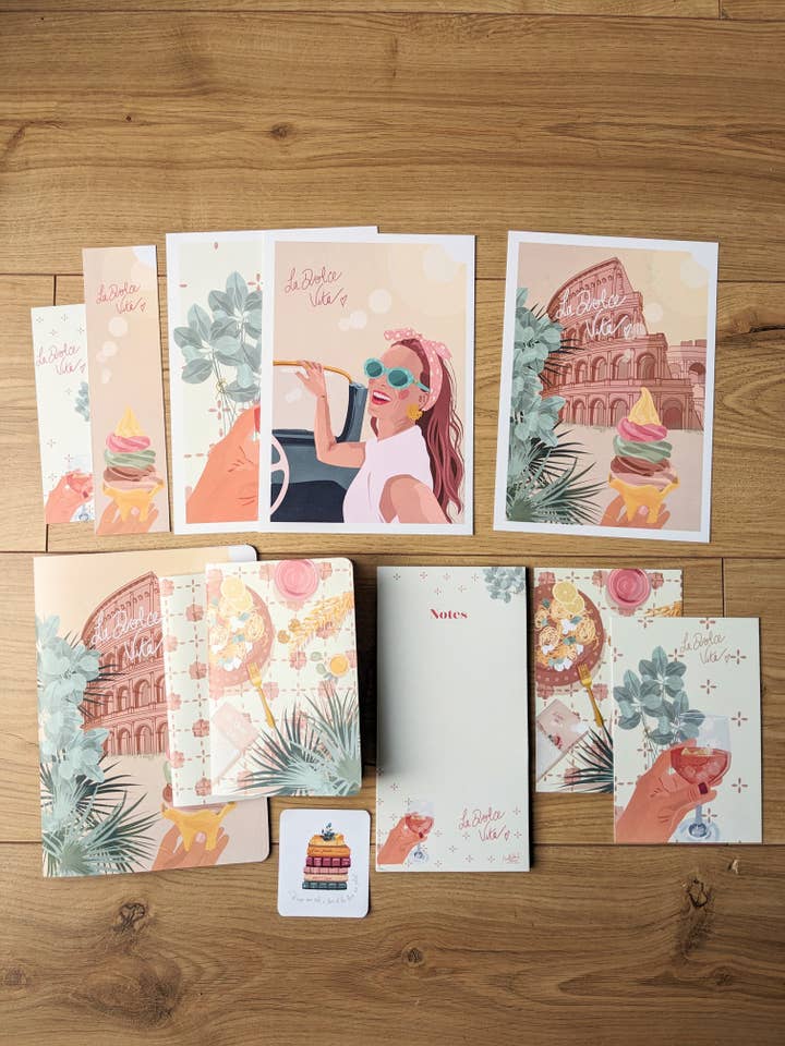 Cartolina Spritz per la vendita all'ingrosso da parte di Mathilde Garcia Illustration