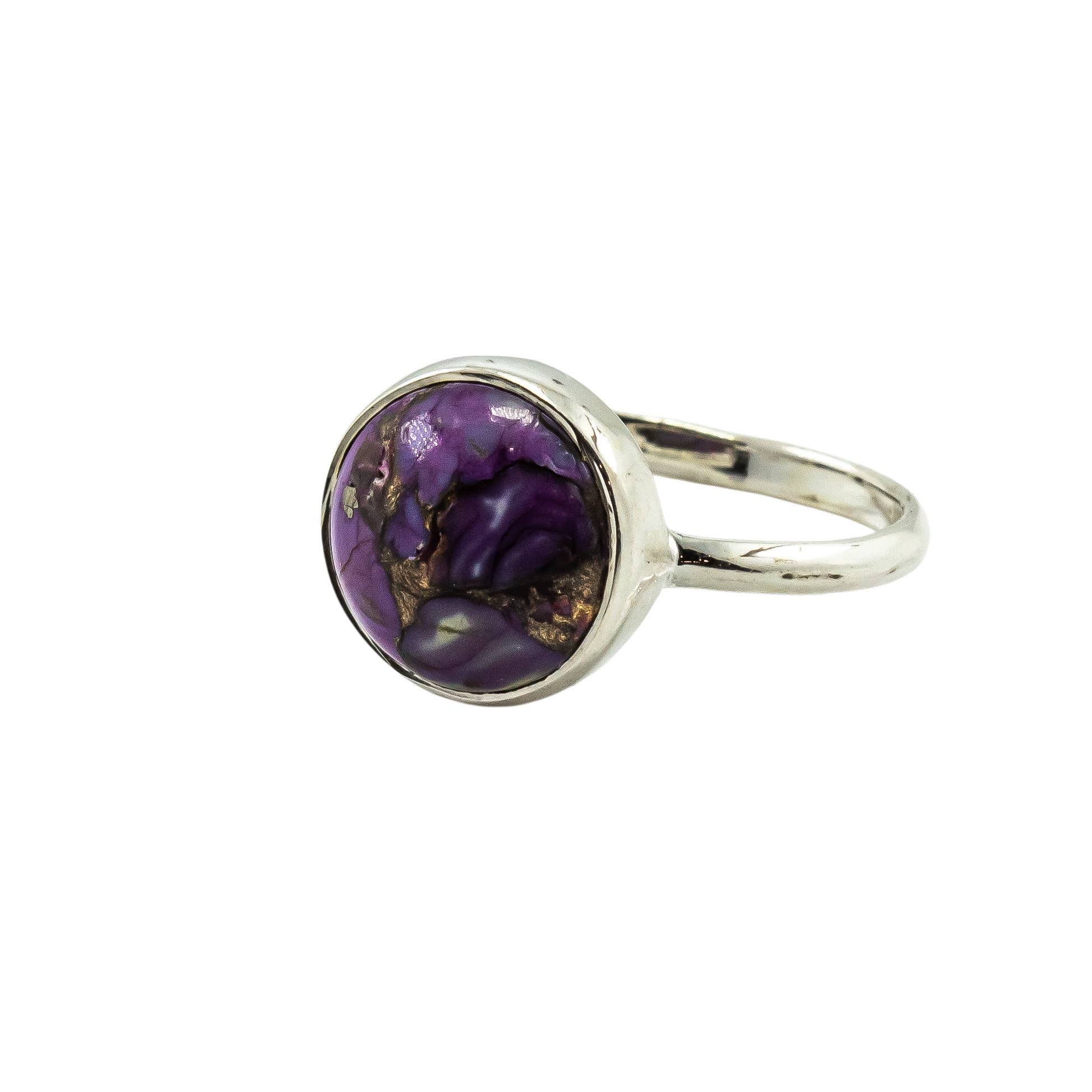 Quasar Gems USA - Wholesale Cocktail/Statement Ring - Mojave Purple Turquoise Ring Sterling Silver 9252