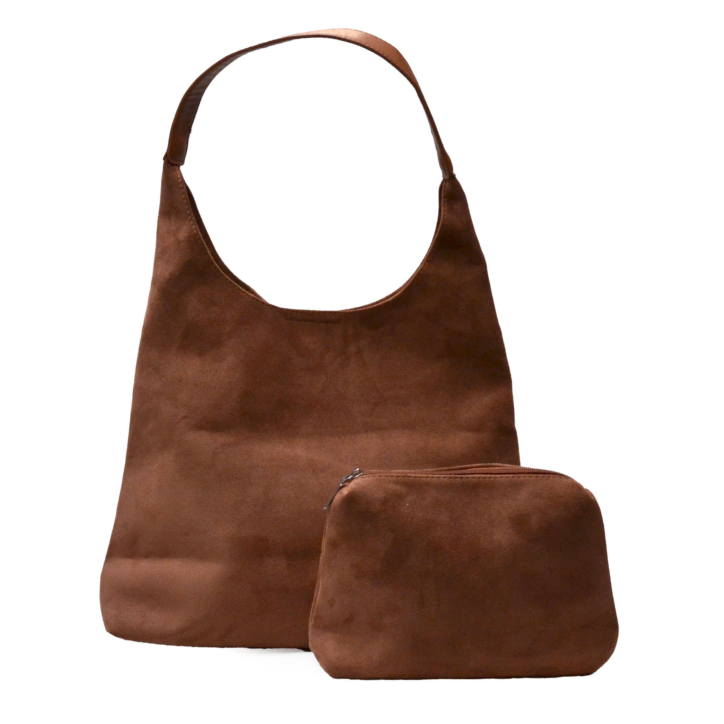 Calla Products - Wholesale Shoulder Bag - Women's - NEW! Suede Hobo Shoulder Bag with Bonus Zip Pouch, 3 Colors0