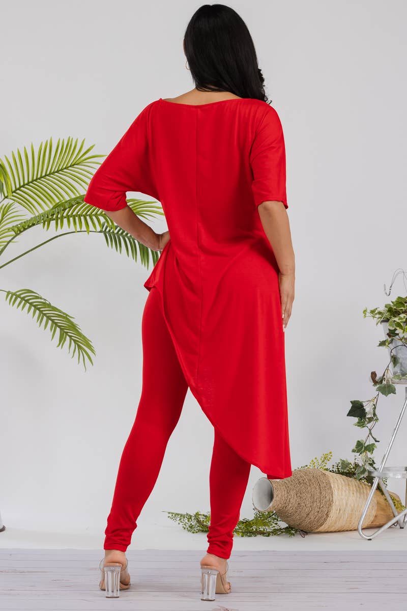 H&H Fashion Inc. - Venta al por mayor Conjuntos de top y pantalón (NO para estar en casa) - Mujer - HH679R-SOLID - Juego de blusa y leggins de 2 piezas10