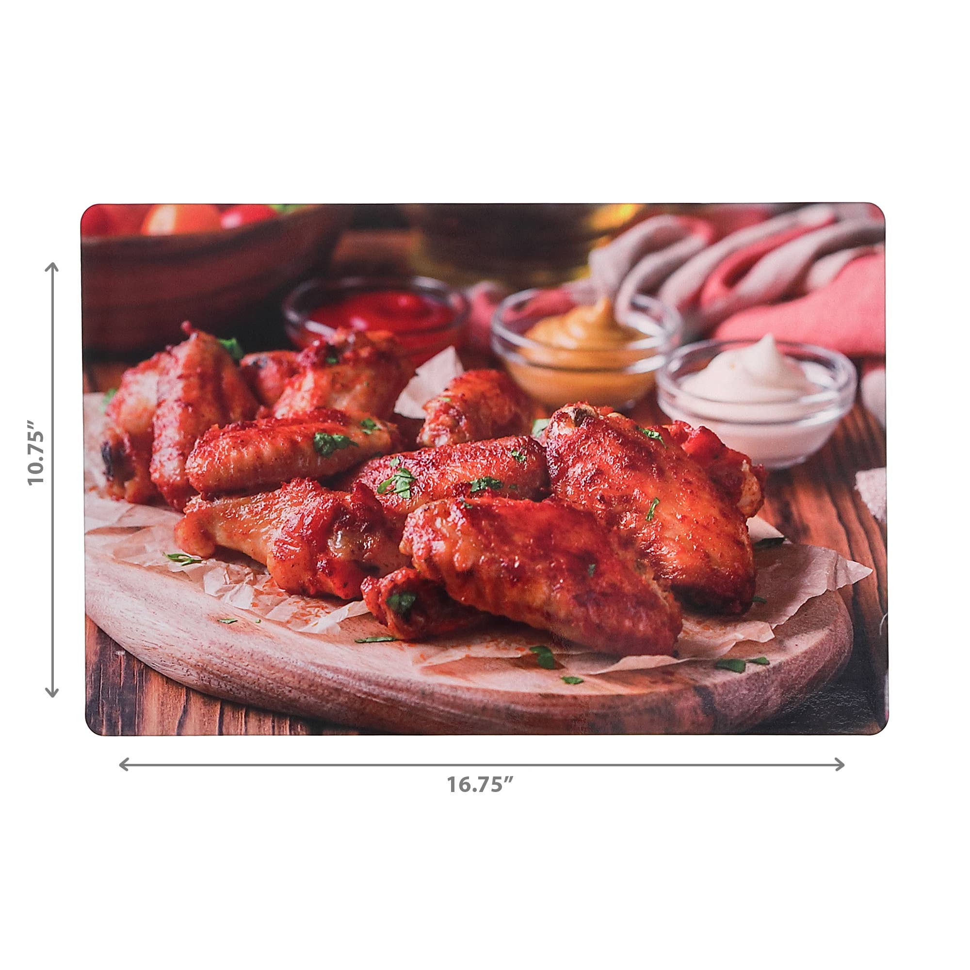 Multi Plastic Placemat Chicken Wings for wholesale on Faire2