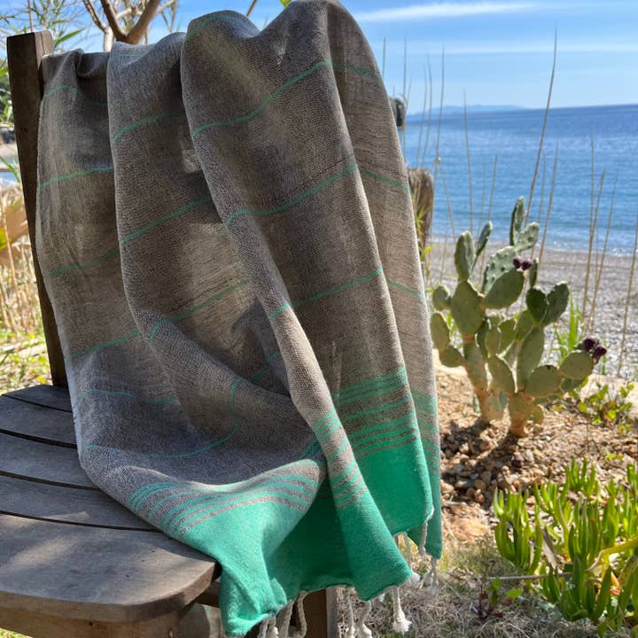 loom.ist – Großhandel Badetuch – Karya Leinen Strandtuch / Türkisches Handtuch36