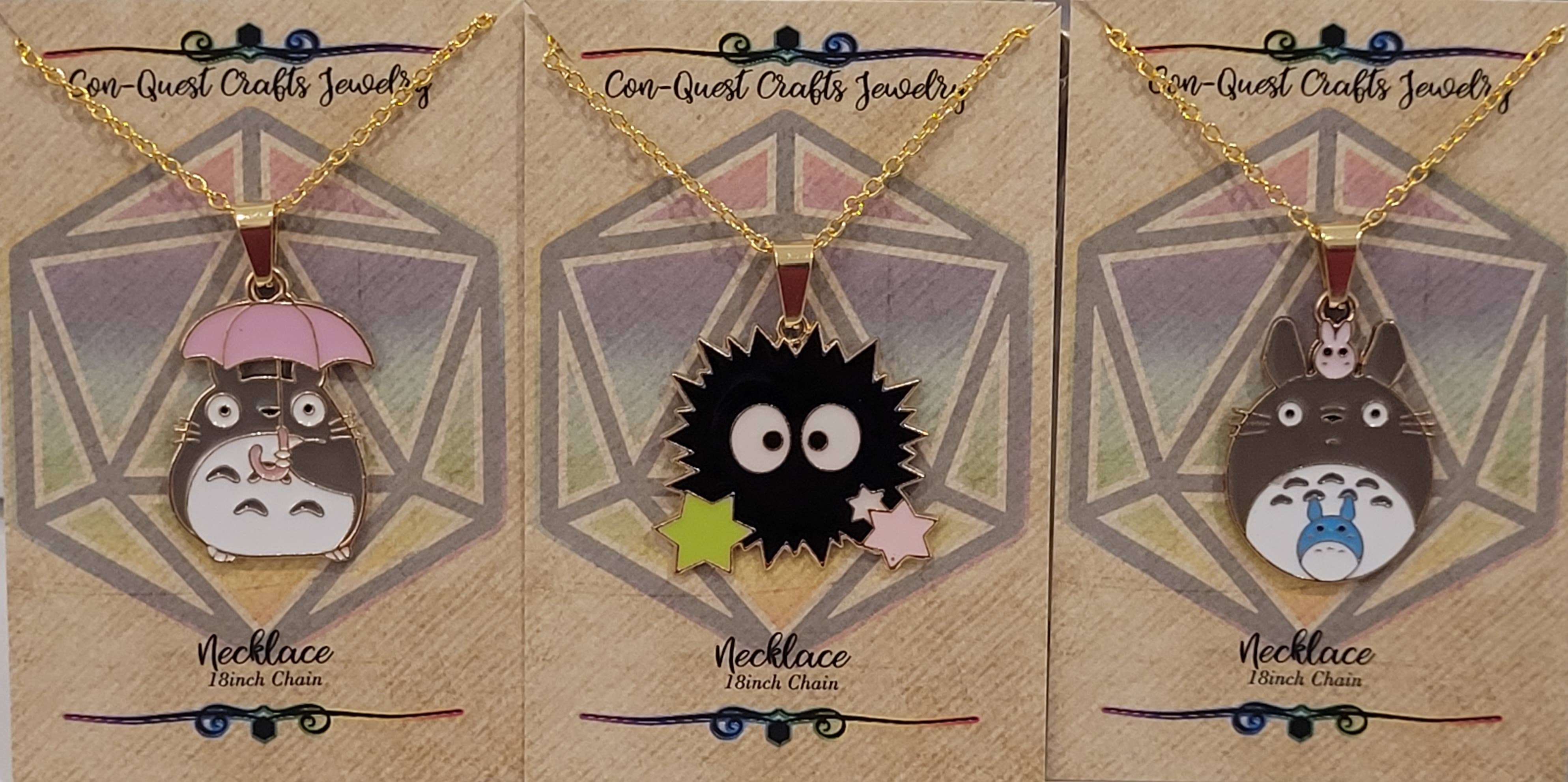 Con-Quest Crafts - Wholesale Dangle Earrings - Anime Inspired Earrings, Necklaces inspired by studio Ghibli14