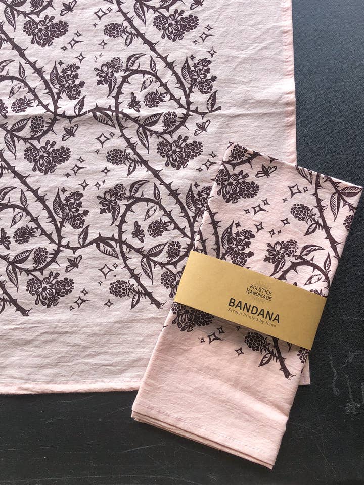 Bandana Blackberries pour la vente par Solstice Handmade