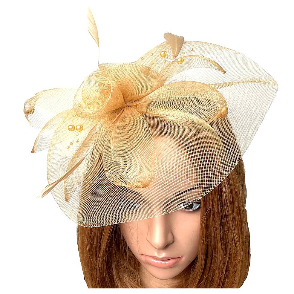 Diacly - Wholesale Fascinator Hat - Women's - Flower Mesh Flapper Fascinator s185