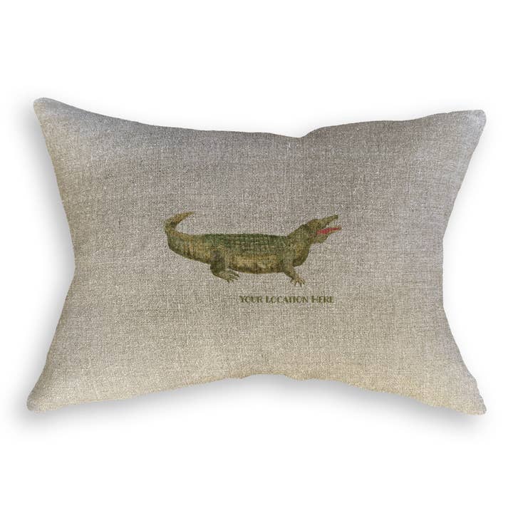 French Graffiti - Wholesale Tea Towel - Tale to Tell Alligator with Location8