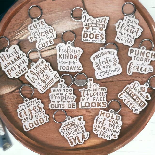 Portachiavi Snarky per la vendita all'ingrosso da parte di 518 Mercantile