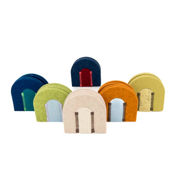 Adelle Stoll - Wholesale Coasters - Wool Felt Roller Coasters made in California6