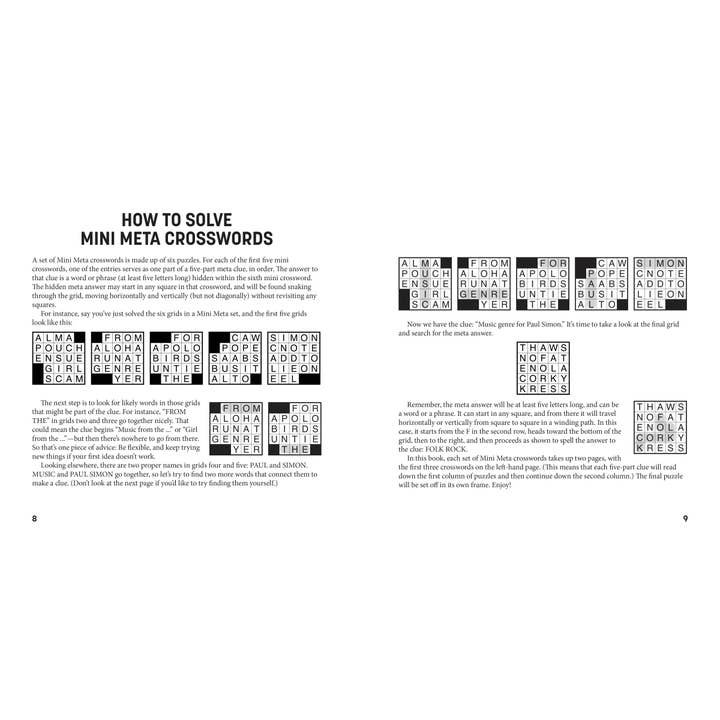Hachette Book Group - Wholesale Book - Adult - Mini Meta Crosswords: As Seen in The Washington Post