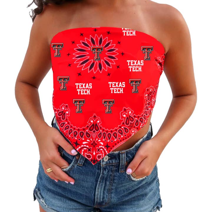 Texas Tech Bandana Top för wholesale av Lojo Collegiate Apparel