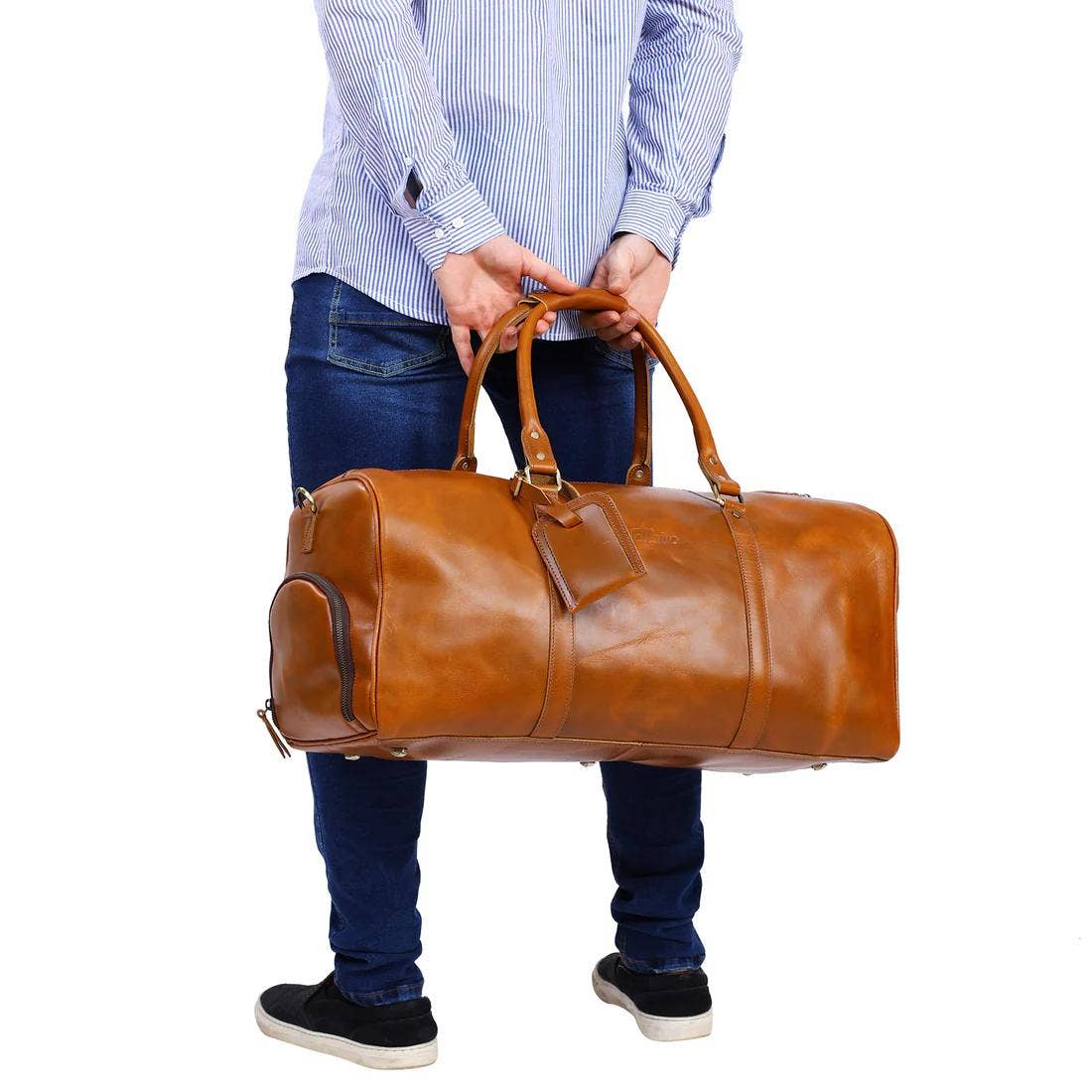 VELLAIRE - Wholesale Weekender Bag - Men's - Leather Duffle Bag X-Large | DB7