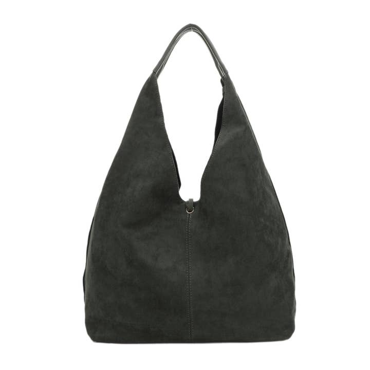MiMi Wholesale - Wholesale Tote Bag - Women's - SF84303 Misty Faux Suede Hobo Tote Bag4
