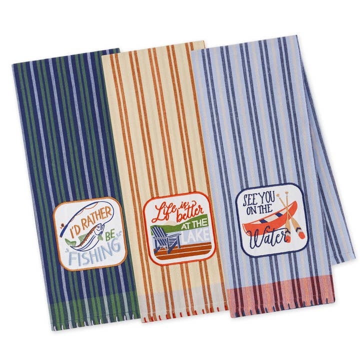 Lakeside Versierde Theedoek Gemengde Dozijn voor wholesale door Design Imports