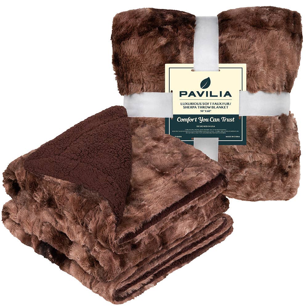 Pavilia – Manta para sofá por atacado – Manta de lã sherpa Minky8