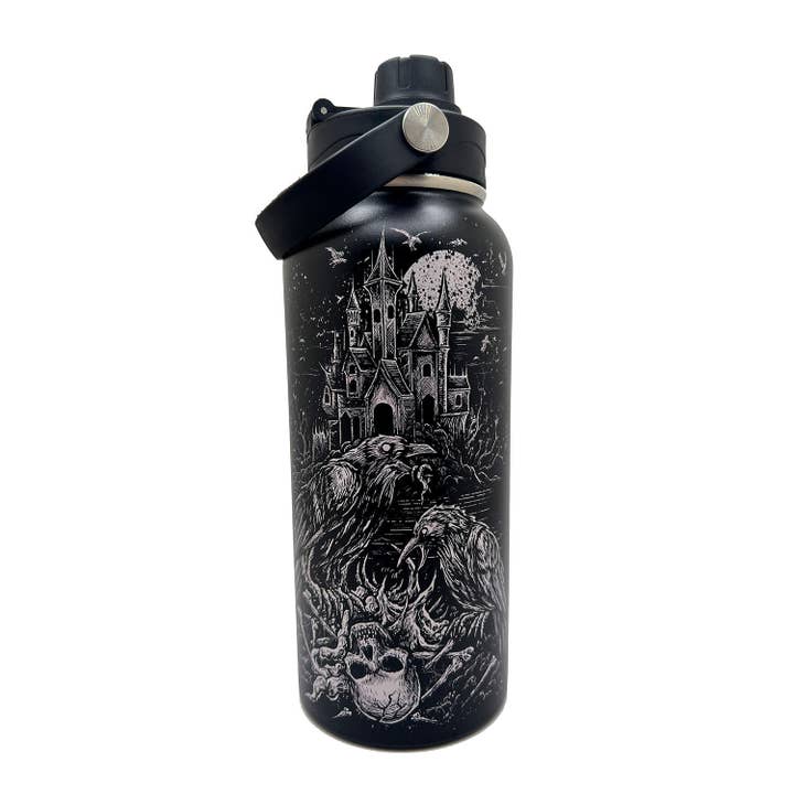 vampirefreaks - Wholesale Water Bottle - Murder of Crows 32 Oz Water Bottle