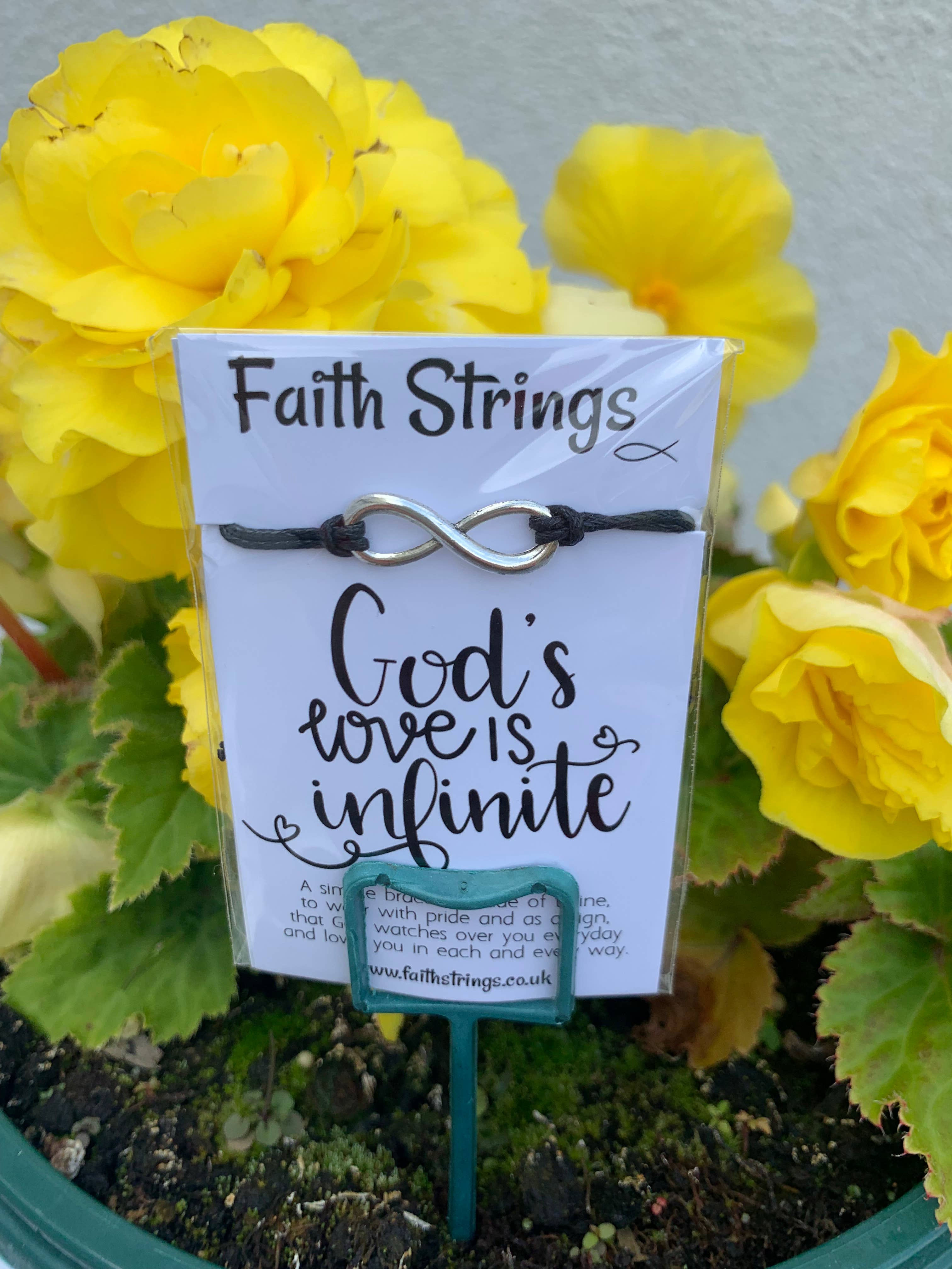 Faithstrings - Wholesale Charm/Dangle Bracelet - God's Love Infiniy Charm Faithstrings Wish Gift Bracelet 3
