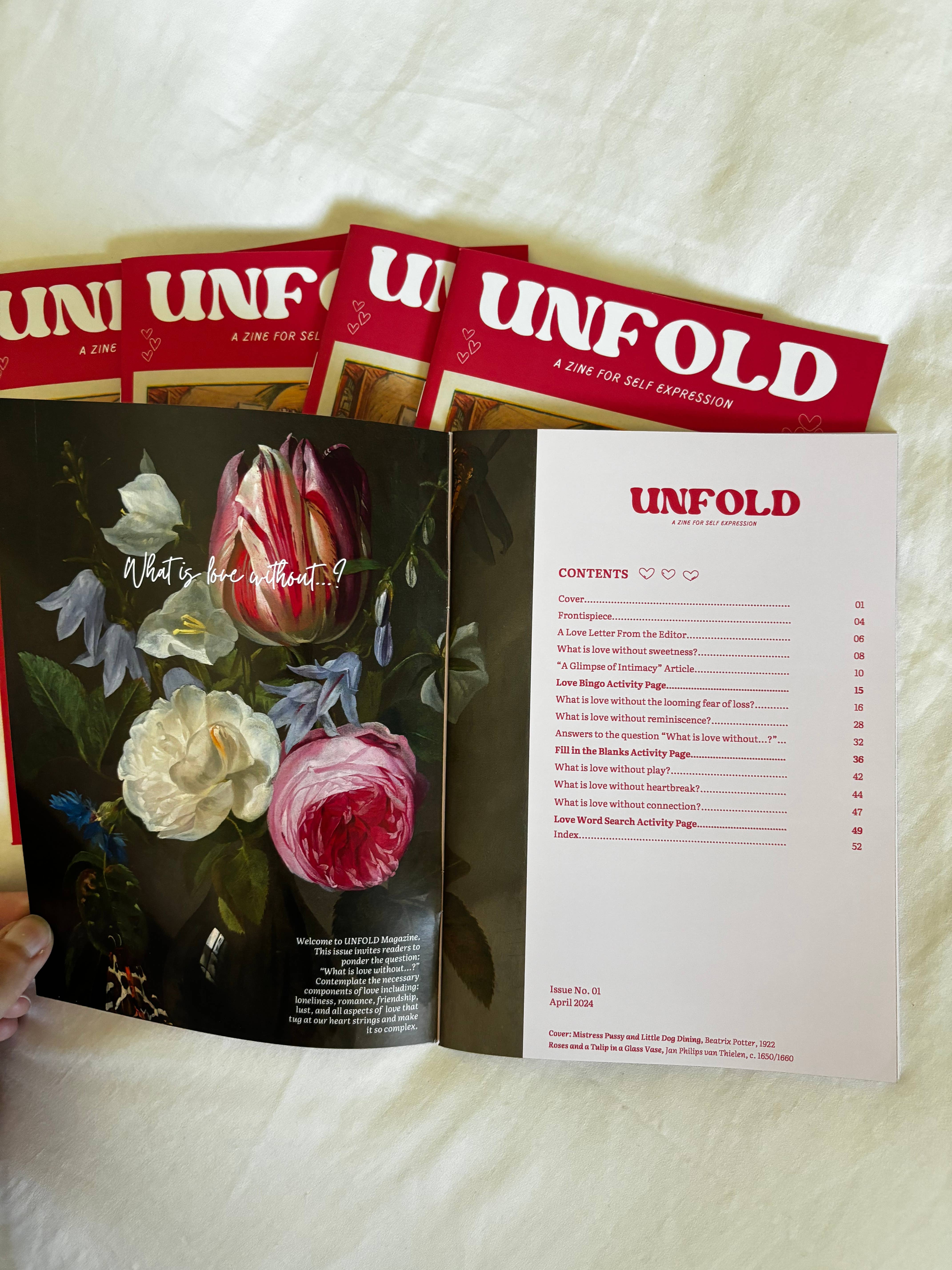 UNFOLDZinesandArt - Wholesale Tijdschrift - Unfold Uitgave Nr 01: Liefde Zine | Poëzie, Kunst, Illustratie7