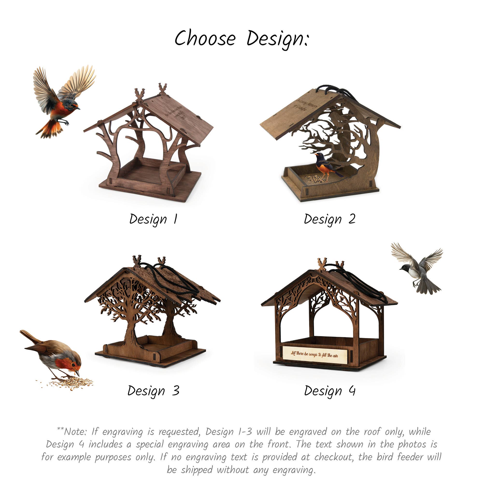 PromiDesign - Wholesale Bird Feeder - Handmade Wooden Bird Feeder, Outdoor Garden & Patio Decor1