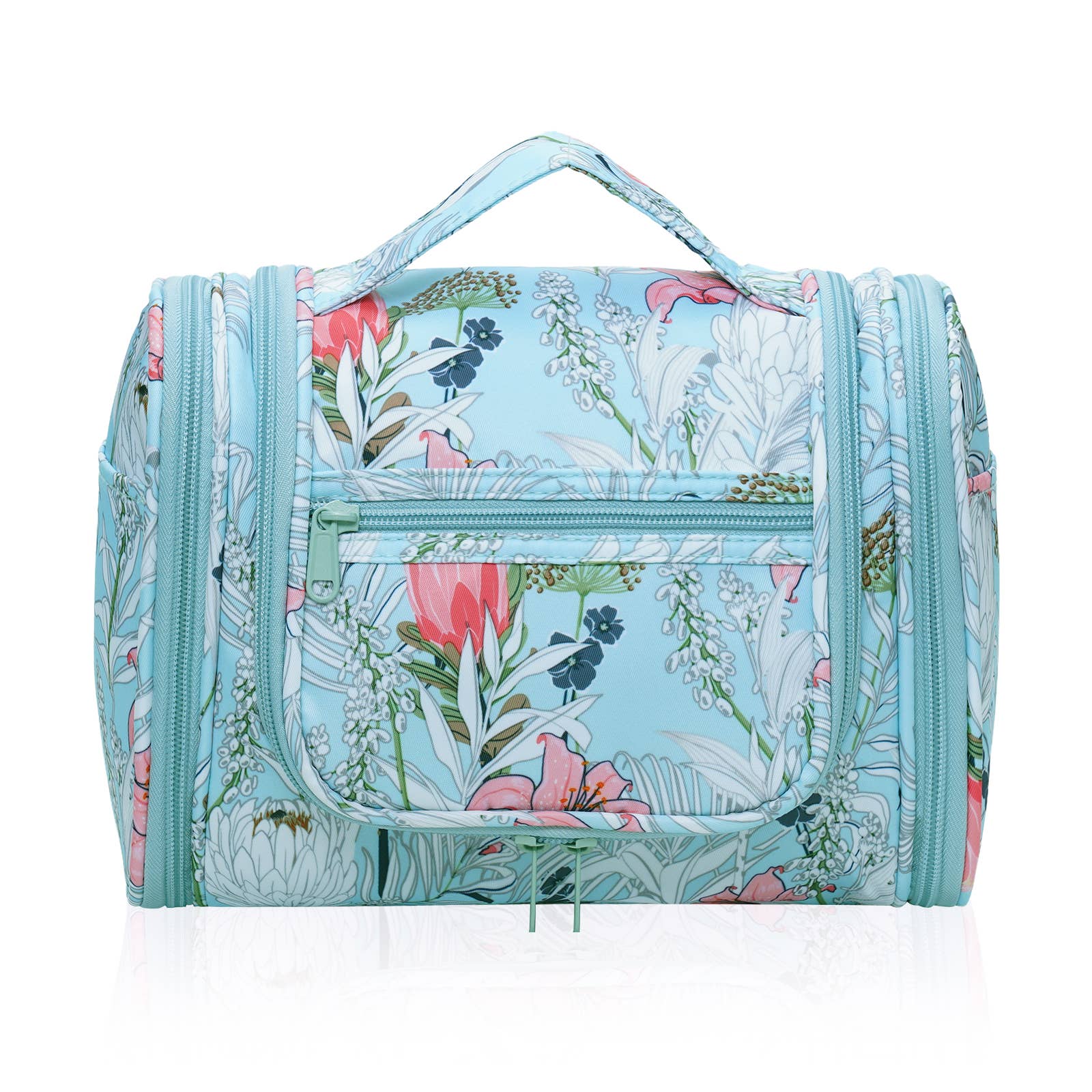 wandf - Wholesale Toiletry Bag - Women's - Versatile Hanging Cosmetic Bag with Floral Design for Travel18