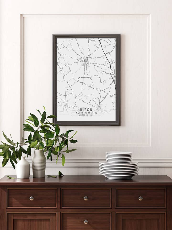 Ripon City Print - Impression Touristique de la Ville du Royaume-Uni pour la vente par Homemade Hollydays Wholesale