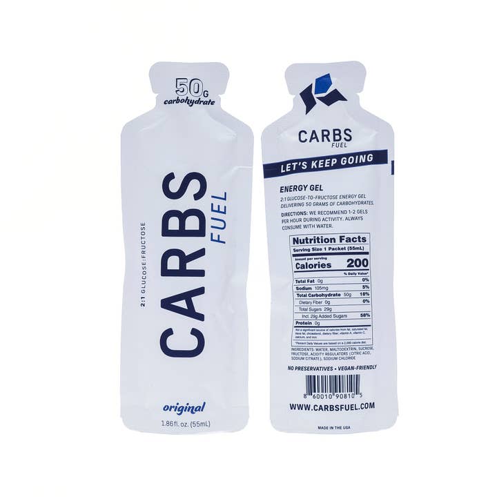 Carbs Fuel - Wholesale Sports/Energy Drink - Carbs Fuel Original 50g Energy Gel