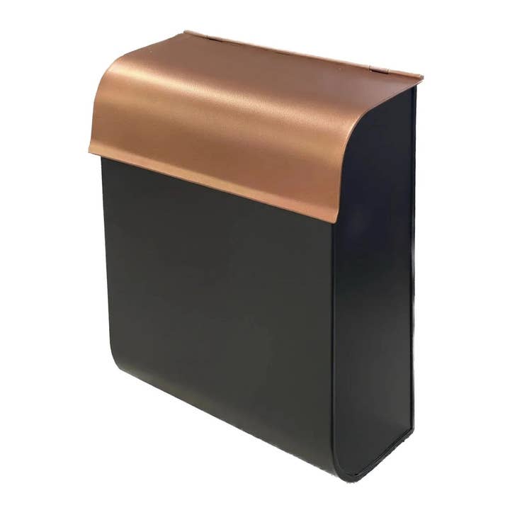 Dominion Iron Mailbox, Black & Copper for wholesale by NACH