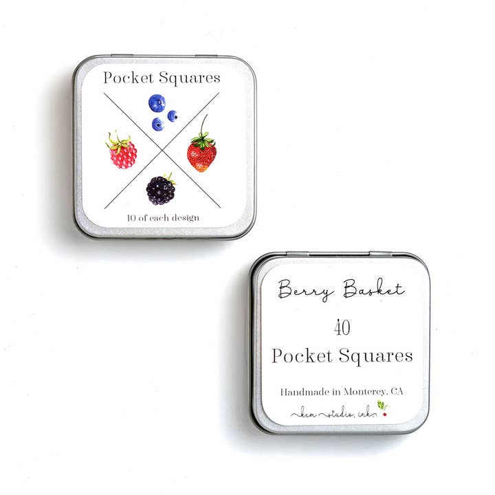Pocket Squares™ 40 Notecards Sets -Berry Basket for wholesale by kcm studio, ink.