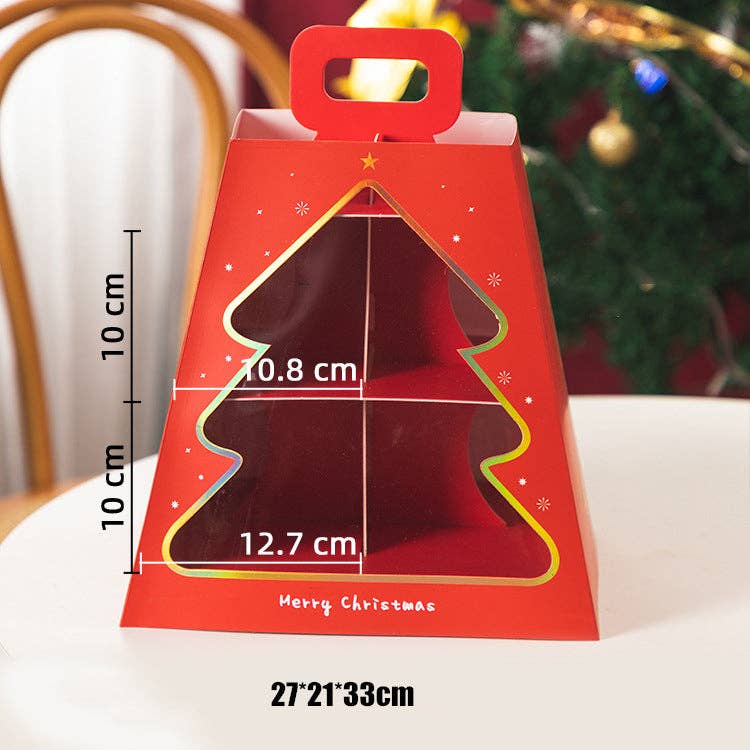 Elegant Design Supply – Suporte de bolo por atacado – Suporte para Sobremesas de Natal com 2 Níveis em Forma de Trapézio0