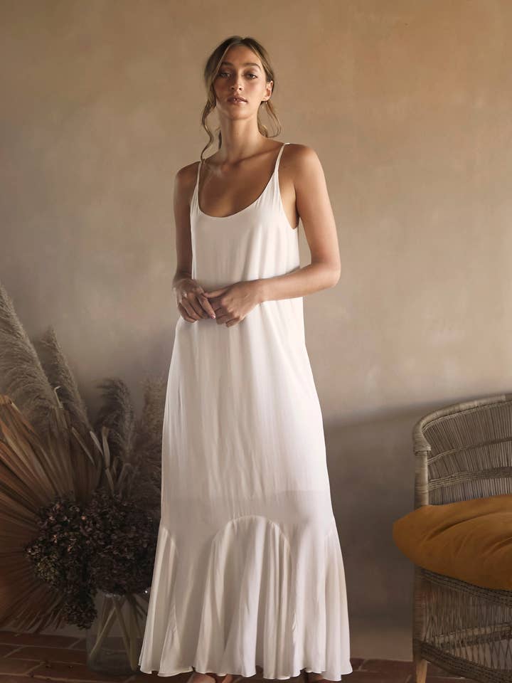 AMBER DRESS - OFF WHITE for wholesale by BEFORE ANYONE ELSE