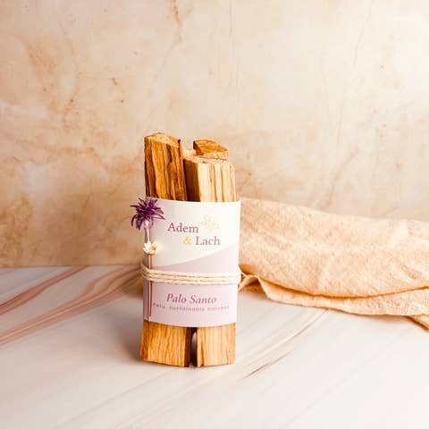 Adem & Lach - Wholesale Spiritual Stone/Crystal - Palo Santo with text: feelings (4pcs)2